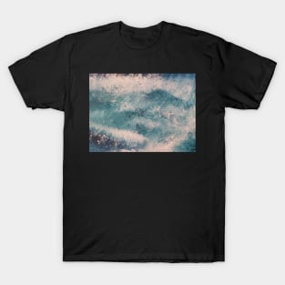 Splash abstract acrylic painting by tabitha kremesec T-Shirt